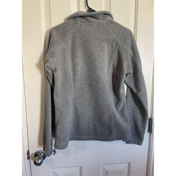 Columbia Womens Gray Long-Sleeve Full-Zip Pointed Collar Fleece Jacket Medium - Picture 14 of 15